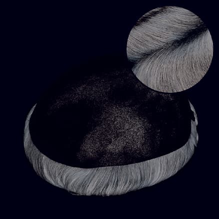 HS 1 - Knotted thin skin hair system