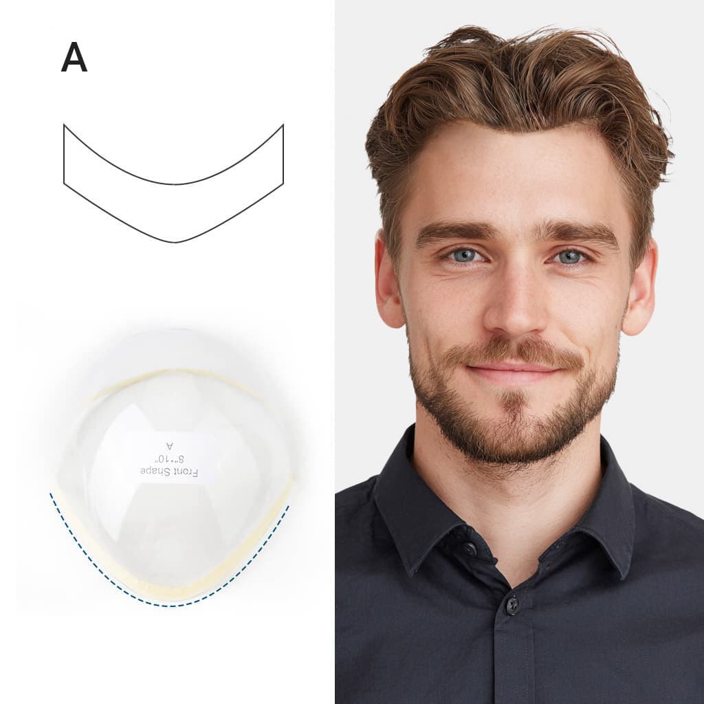 HOLLYWOOD Hair Systems for Men with Thin Skin Perimeter and a Realistic Lace Front thumbnail 11