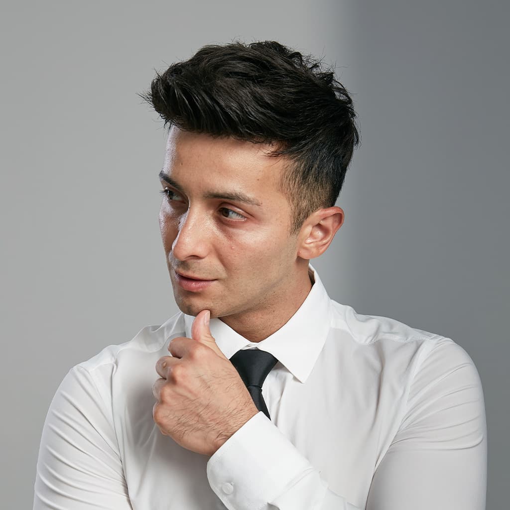 D7-5 Men's Lace Toupee With NPU Perimeter in Stock Wholesale thumbnail 7