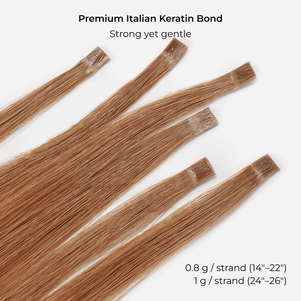 FLAT-TIP Keratin Bond Hair Extensions, 7-Star 100% Prime Remy Hair thumbnail 3