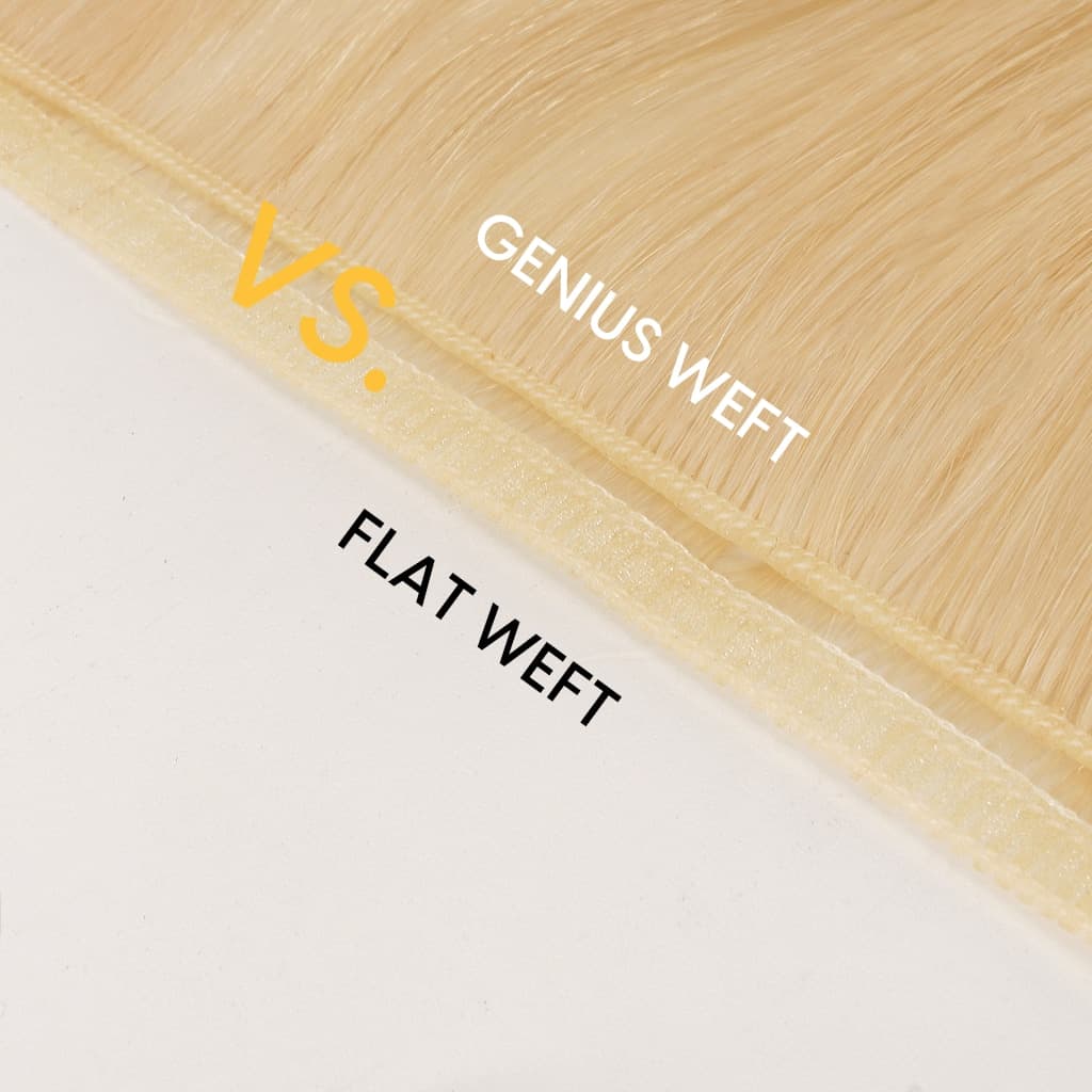 GENIUS WEFT EXTENSIONS-1 Genius-Weft Hair Extensions -Remy Human Hair Specail Offer LBCS000792 thumbnail 5