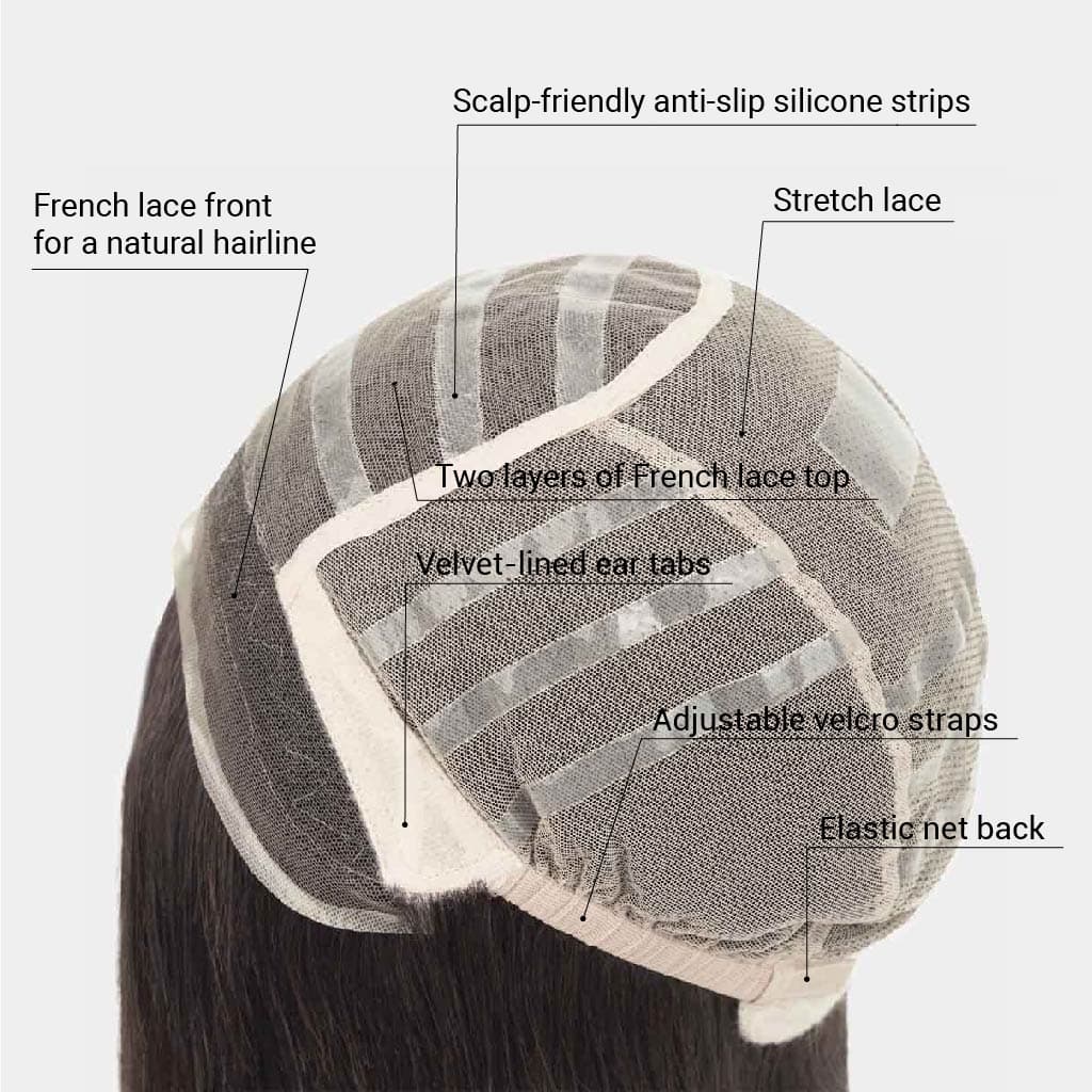 HEATHER  Luxury Medical-Grade Hand-Tied Wig thumbnail 6