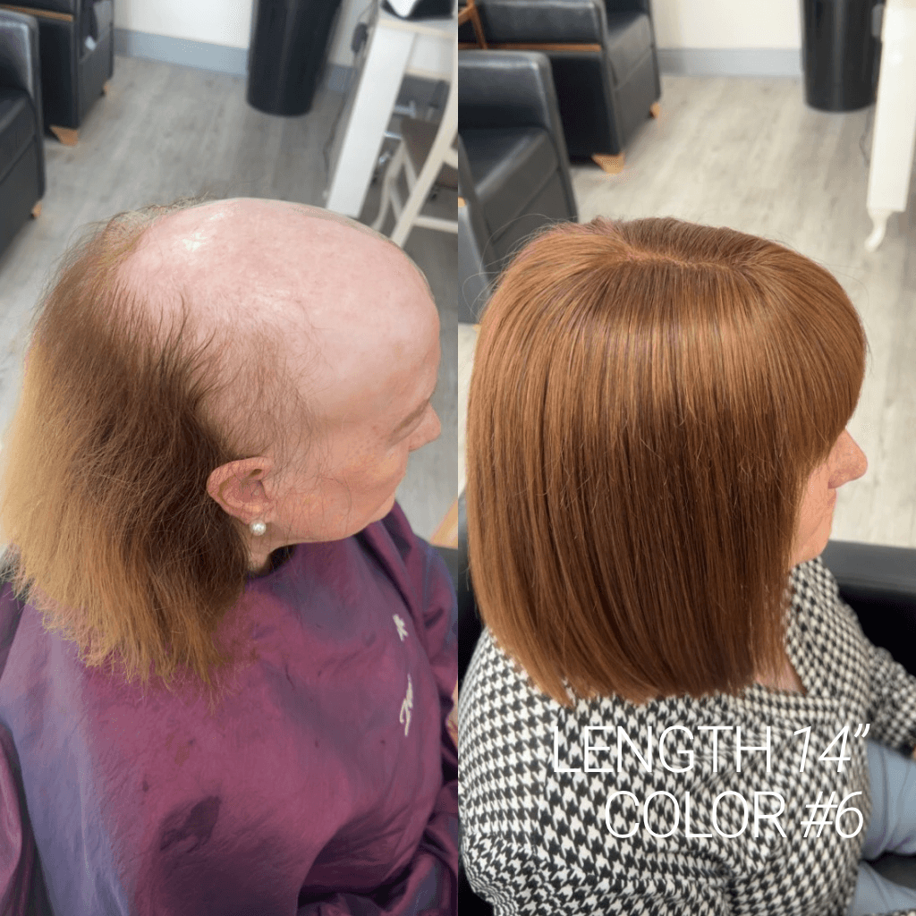 HS1W Women's Toupee with Remy Hair and a Skin Base Wholesale thumbnail 9