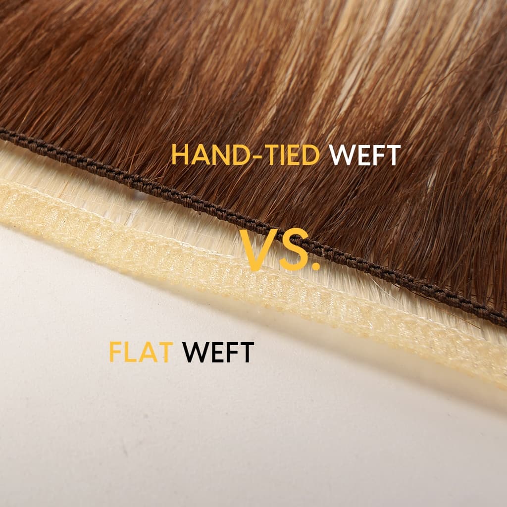 HAND-TIED WEFT Hand-Tied Weft Extensions in Remy Human Hair thumbnail 4