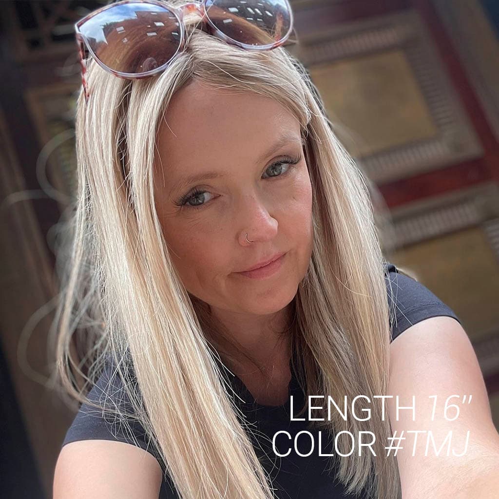 JULIE Deluxe Mono Top Human Hair Topper with an NPU Front thumbnail 9