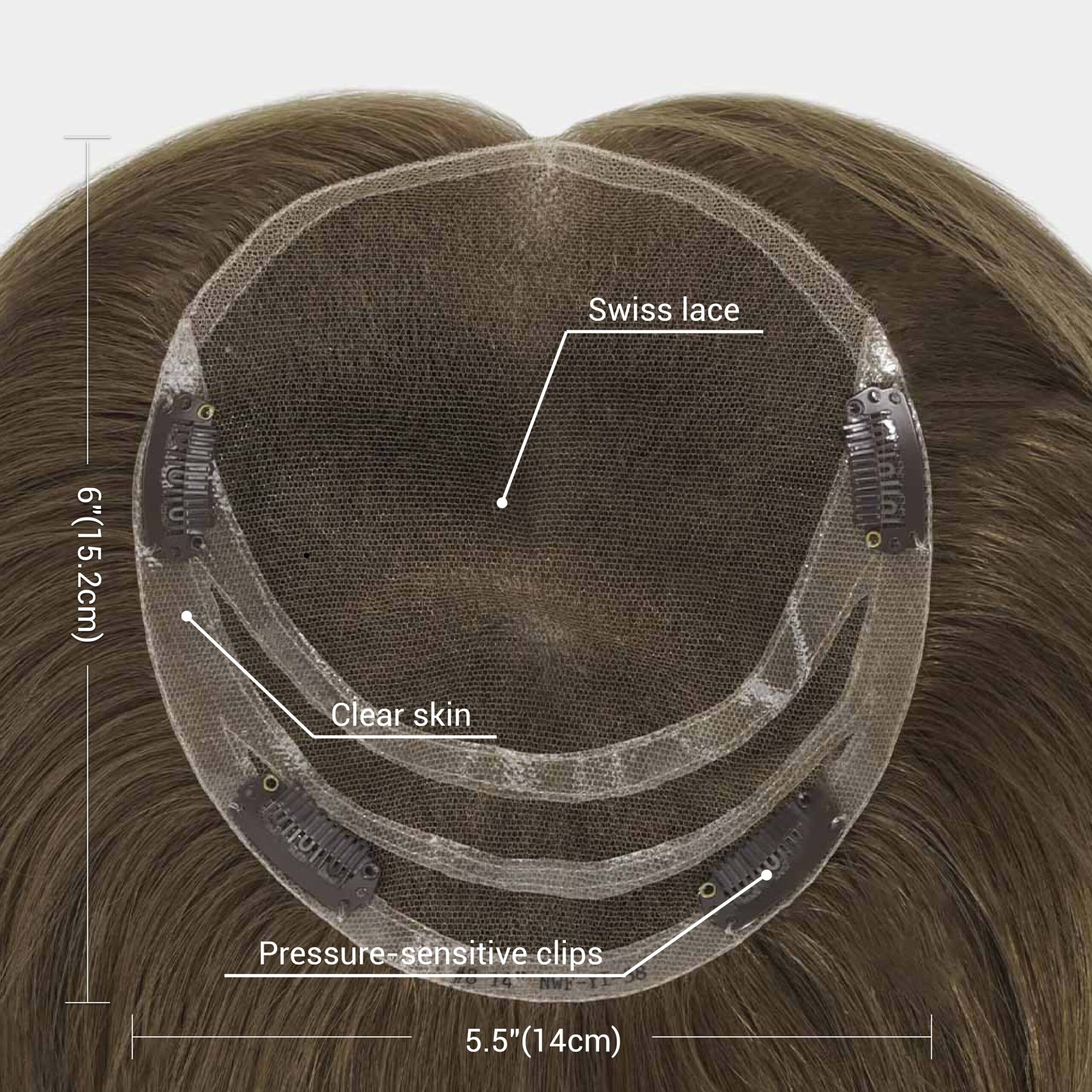 KAILANI  Invisiable Hair Topper With Premiun Remy Human Hair thumbnail 5