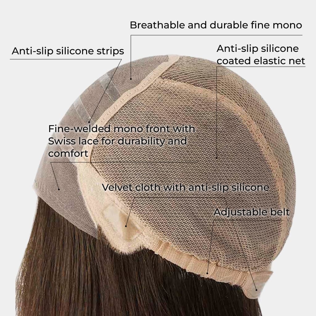 MELODY 100% Glueless Full Hand-Tied Lace Wig thumbnail 6