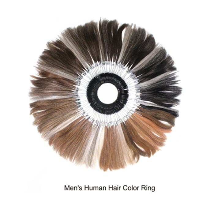 HD Men's Toupee Color Ring Human Hair With 106 Colors