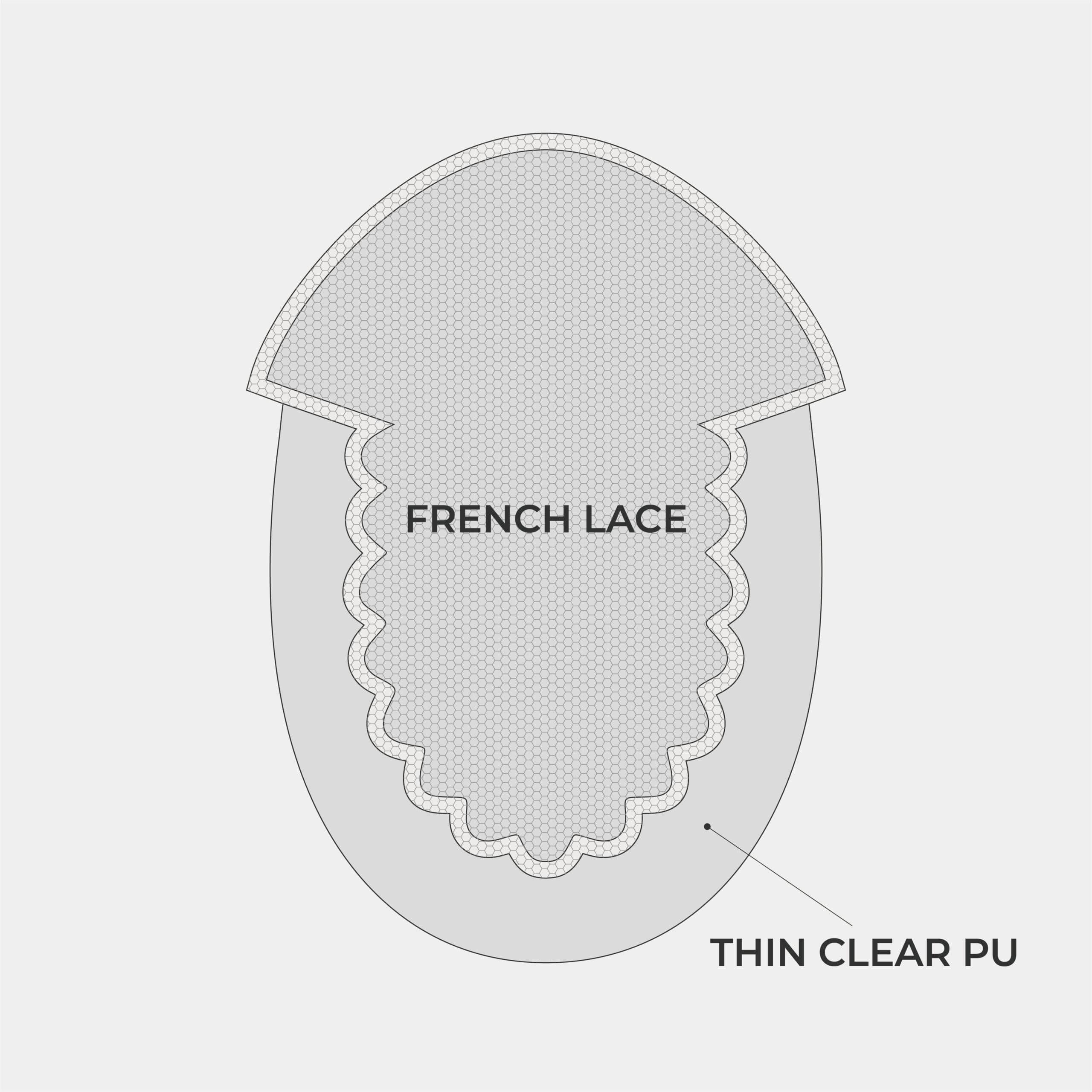 N6FM  French Lace Men's Hair System with PU Sides and Back thumbnail 6