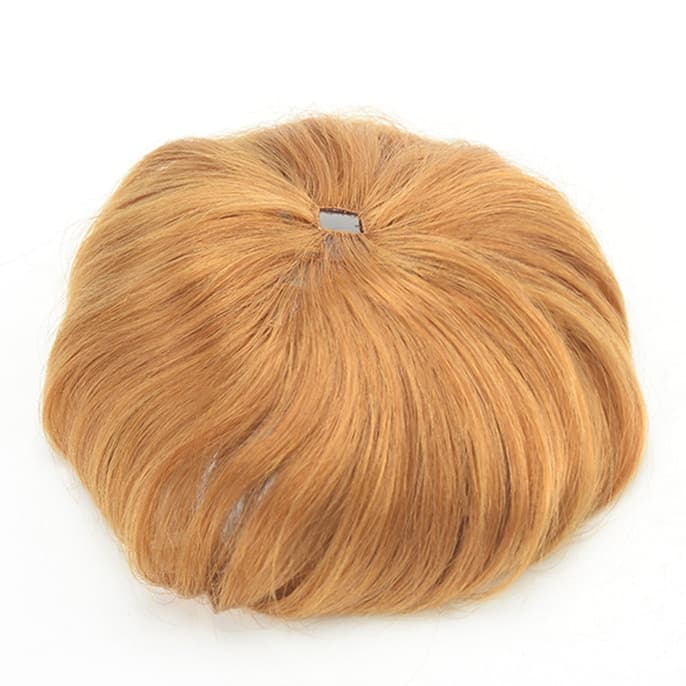 NTF8031  High Quality Blonde Single PE Line Integration Hair Piece thumbnail 5