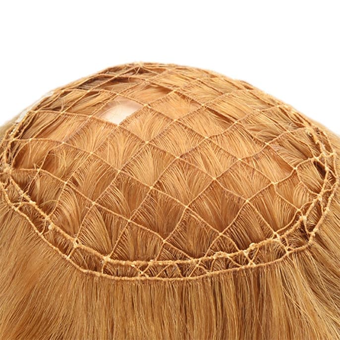 NTF8031  High Quality Blonde Single PE Line Integration Hair Piece thumbnail 2