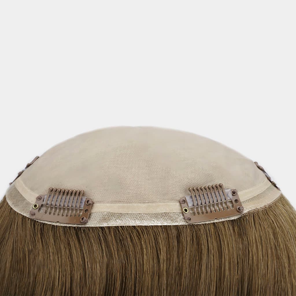 ST6x7 Clip-in Silk Top Human Hair Topper for Women Wholesale thumbnail 3