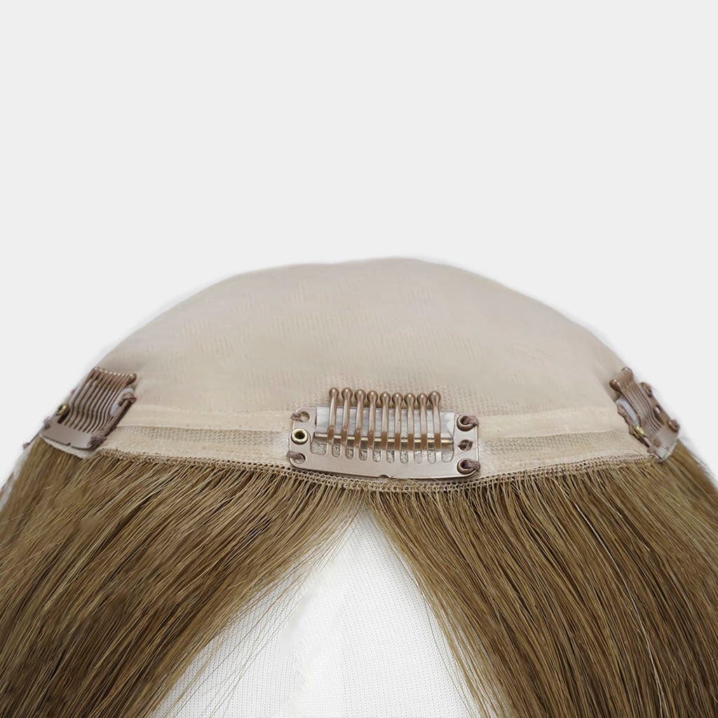 ST6x7 Clip-in Silk Top Human Hair Topper for Women Wholesale thumbnail 2