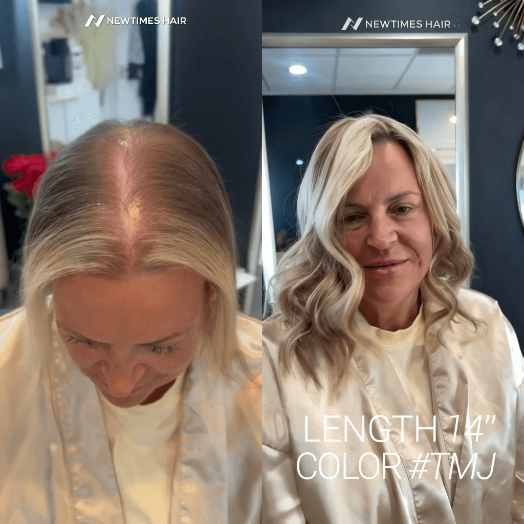 TEENA Salon Exclusive Silk Top Mesh Integration Hair Topper thumbnail 7