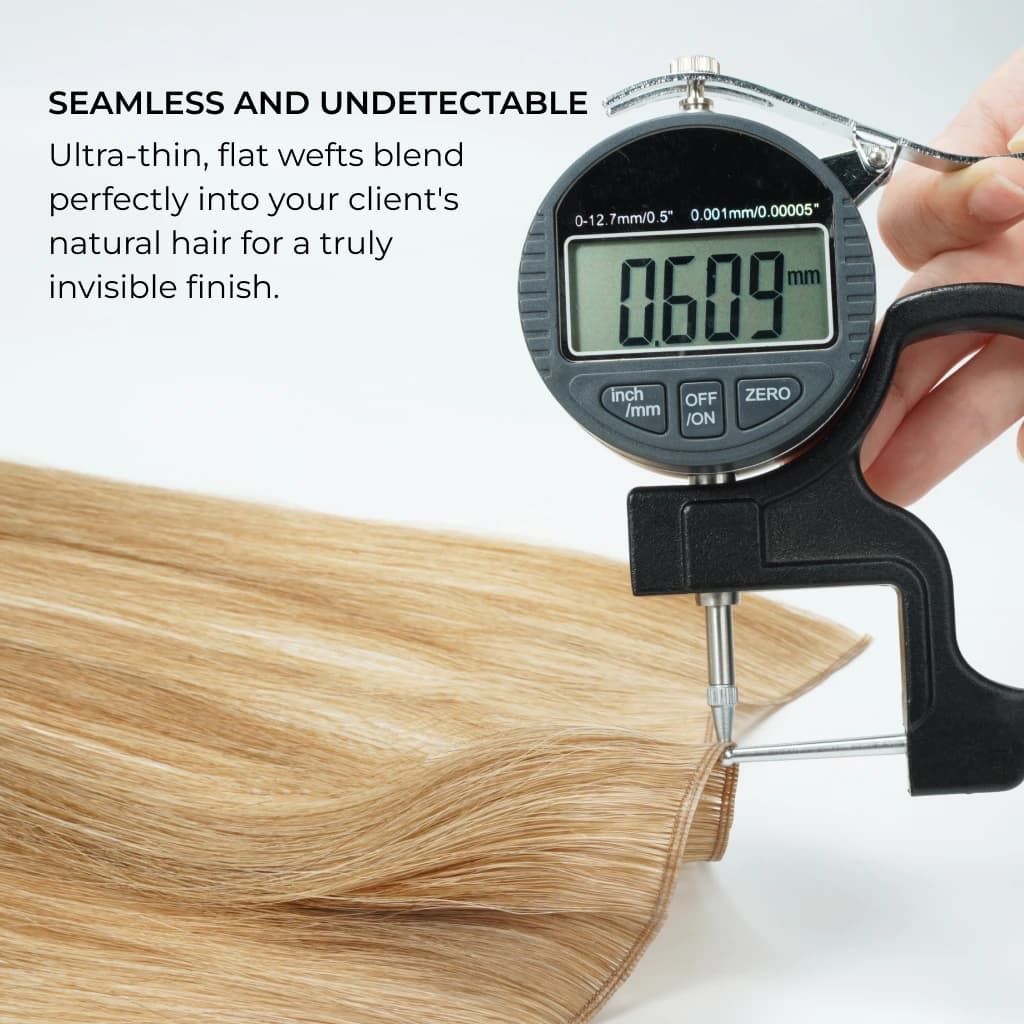 GENIUS WEFT Hair Extensions for Hair Pros, 7-Star Prime Remy Hair, Customizable thumbnail 2