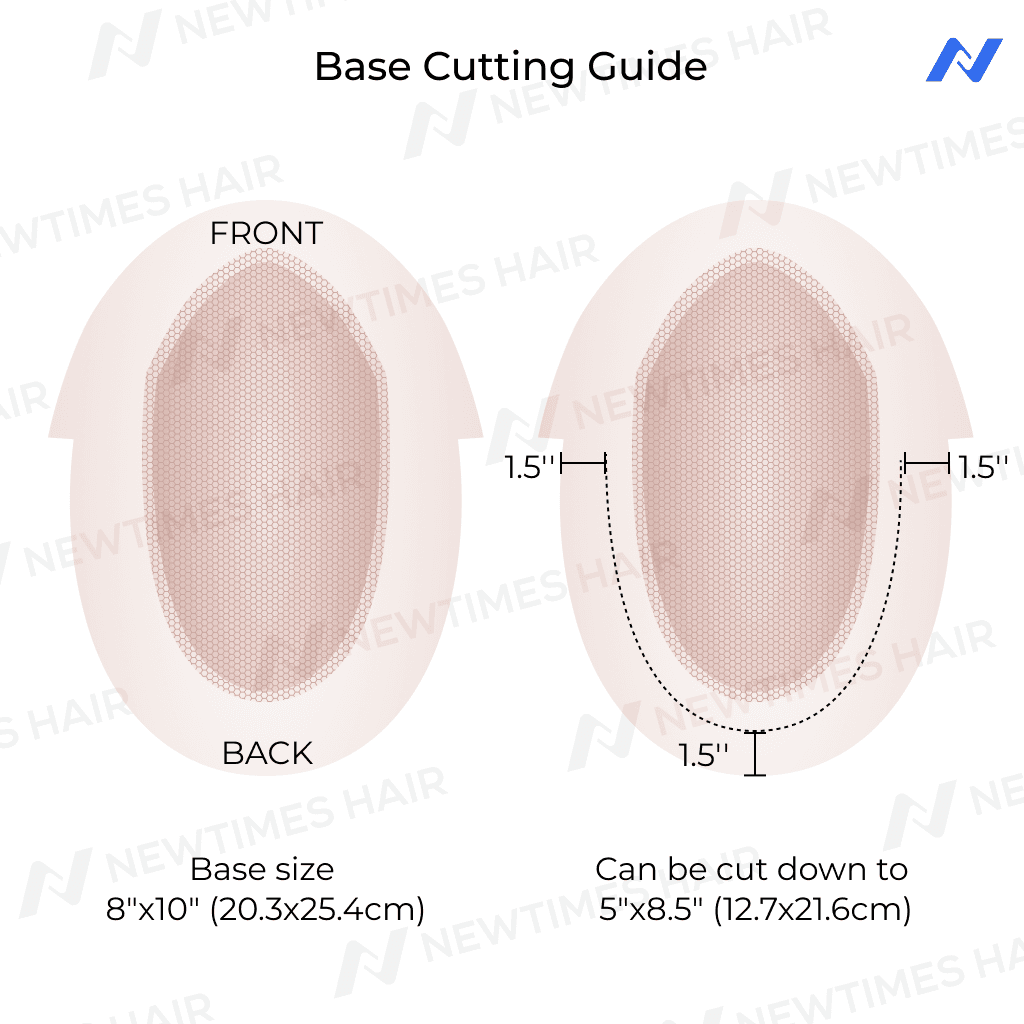 NEW AUSTRALIA French Lace Hair System Toupee With a Wider PU Perimeter thumbnail 7