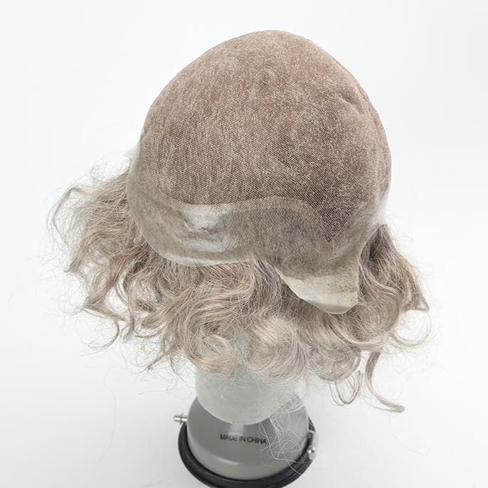 NL655  French Lace with PU Perimeter Full Cap Human Hair Wig