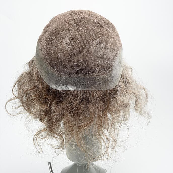 NL655  French Lace with PU Perimeter Full Cap Human Hair Wig thumbnail 2