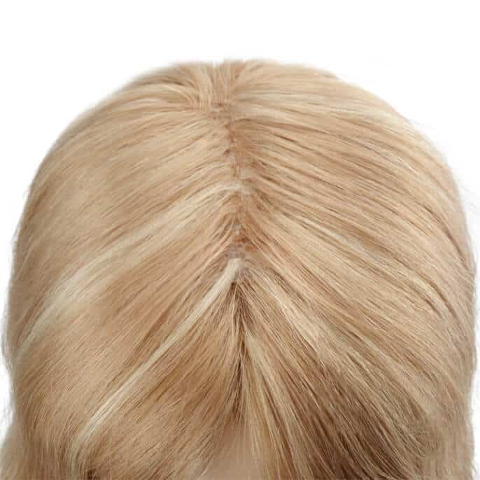 NW6265  Human Hair Integration Blond Color Women's Wig Wholesale thumbnail 6