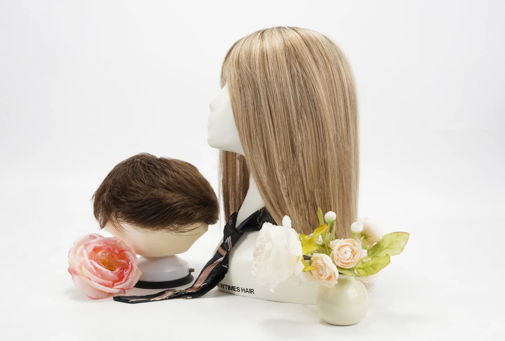 Premium human hair wigs provided through the Crown of Courage programme