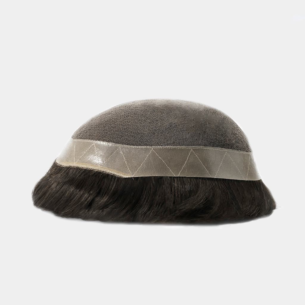 D7-5 Men's Lace Toupee With NPU Perimeter in Stock Wholesale