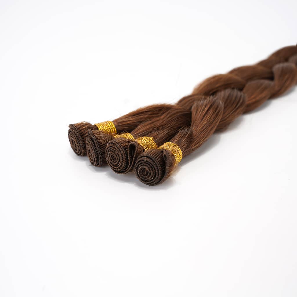 HAND-TIED WEFT Hand-Tied Weft Extensions in Remy Human Hair