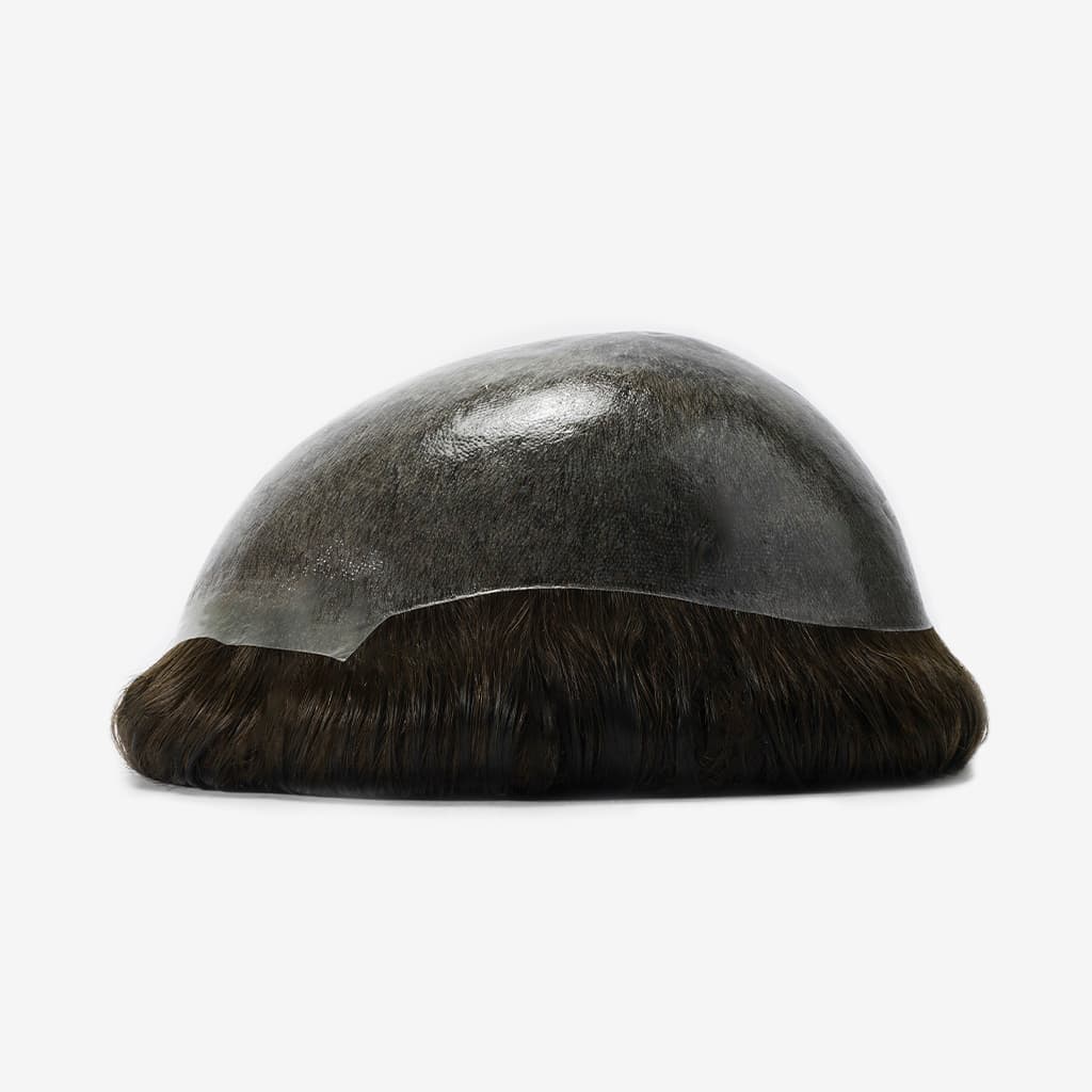 INS Thin Skin Hair Piece for Men Wholesale Injected PU Skin Base