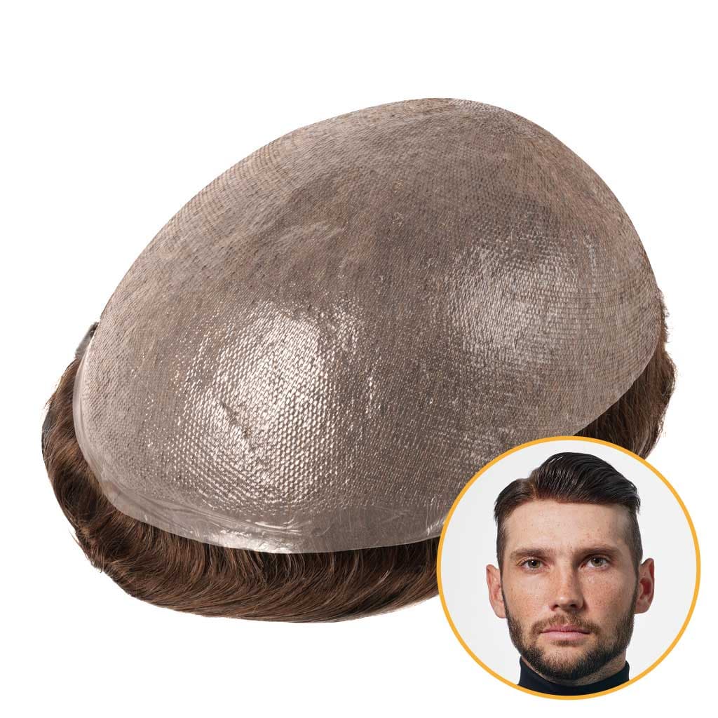 B-LIGHT06 0.06mm Thin Skin Toupee Wholesale with 90% Density | OFF STANDARD