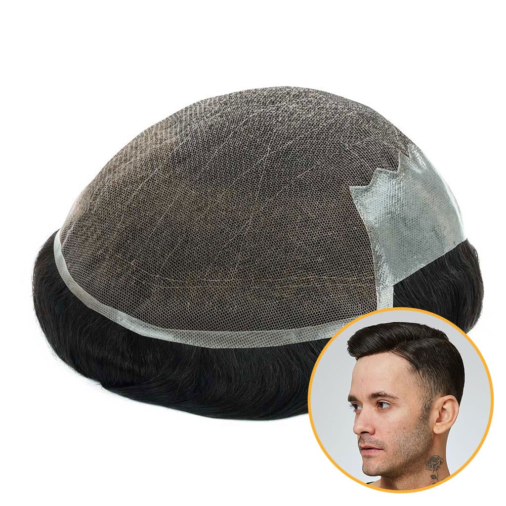 B-N6 Wholesale Swiss Lace Hair System | OFF STANDARD